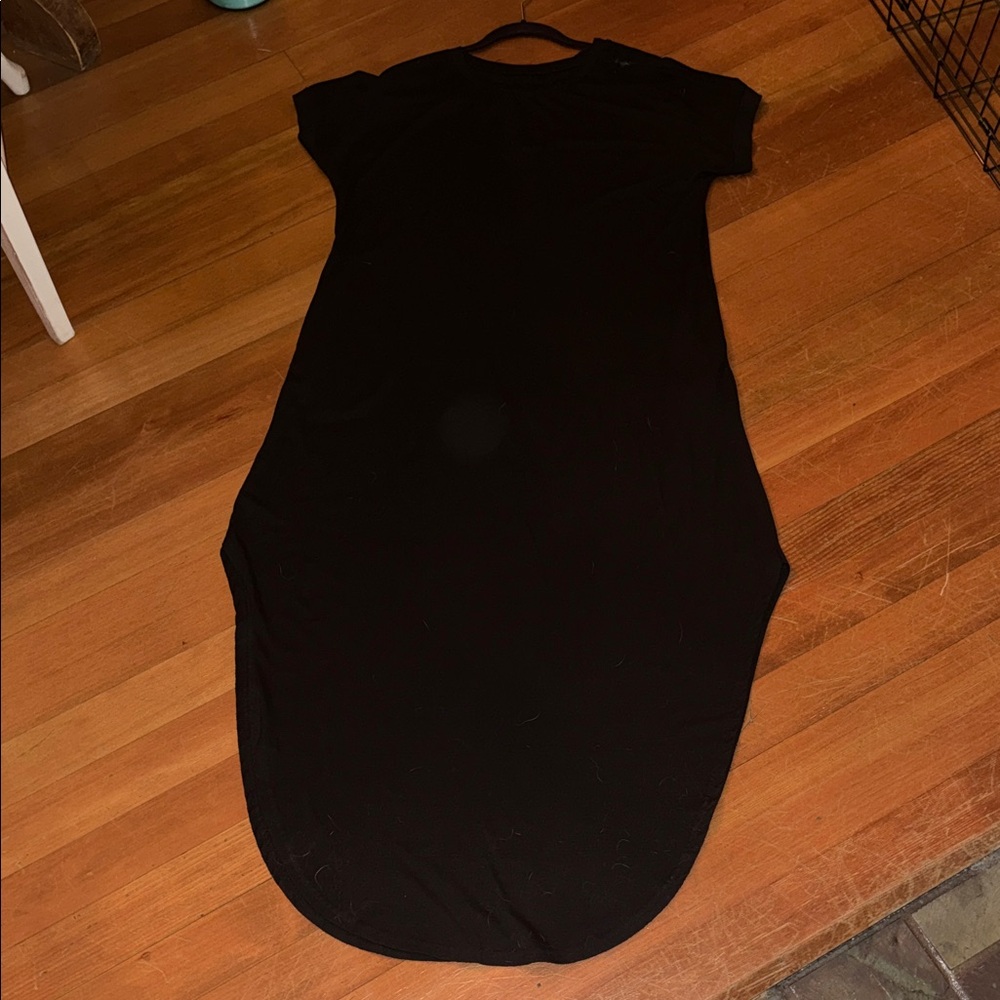 Black Women's T shirt Dress WITH POCKETS!